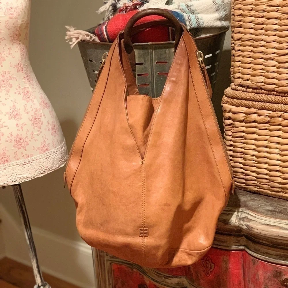 Givenchy Tinhan Hobo in Camel Taupe​​​​​​​​